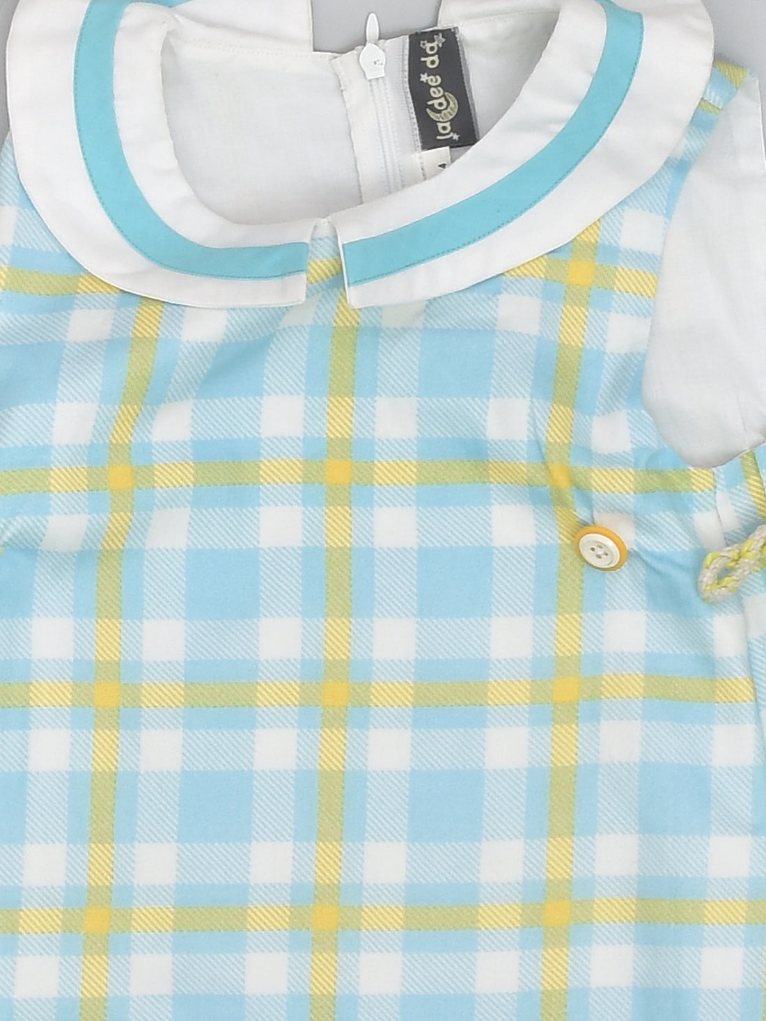 Blue Yellow Checks Dress
