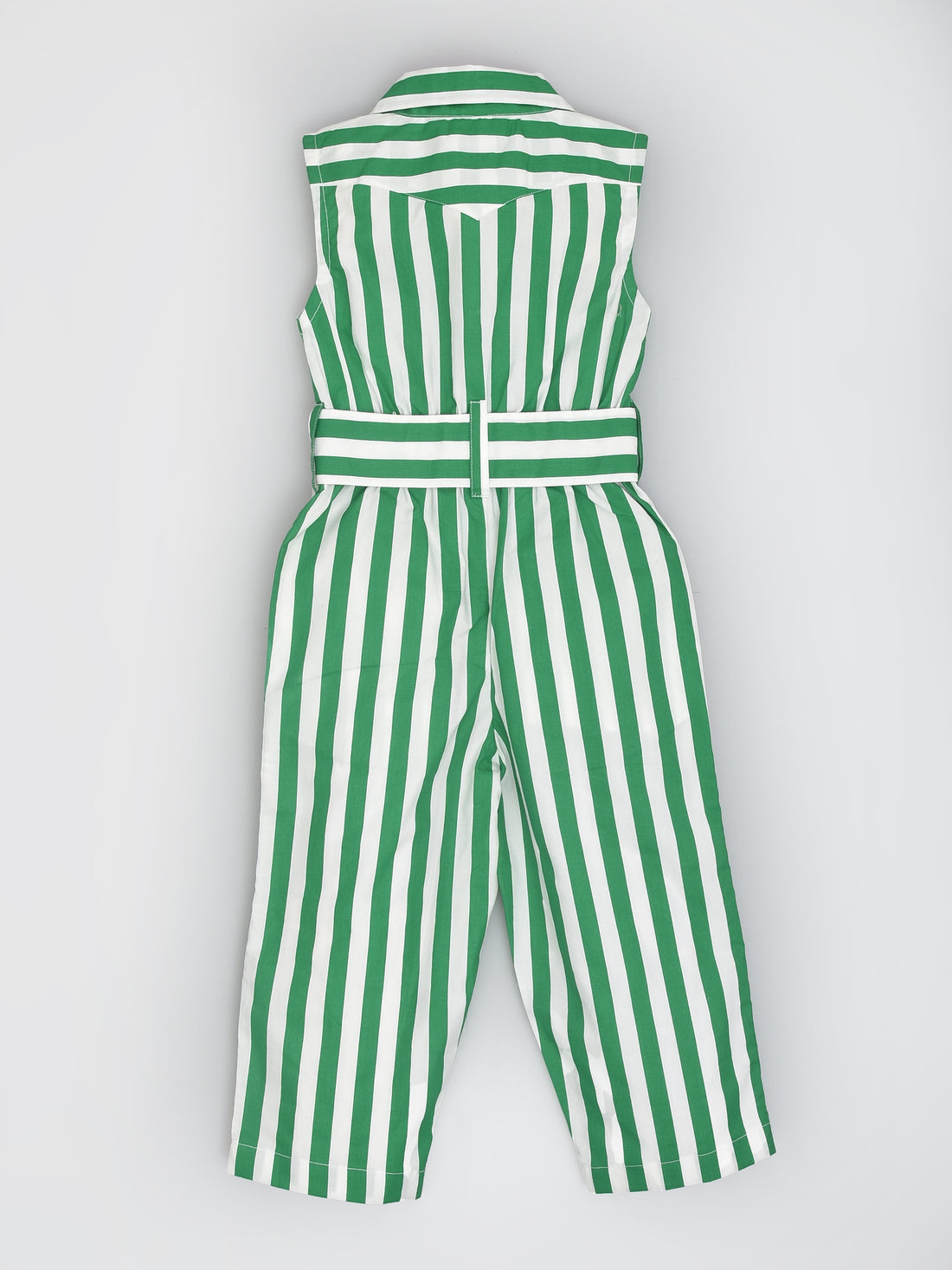 Green White Stripes Dungaree