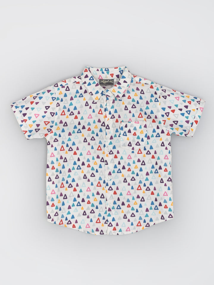 Colourful Triangle Print Shirt