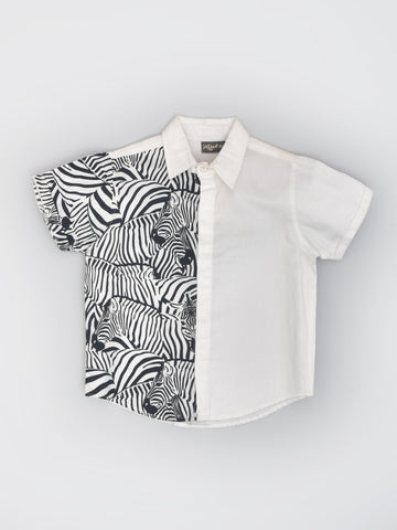 Zebra Print Shirt in Cotton
