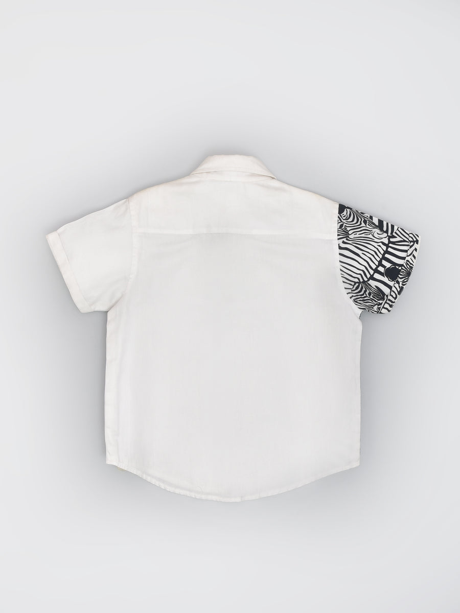 Zebra Print Shirt in Cotton