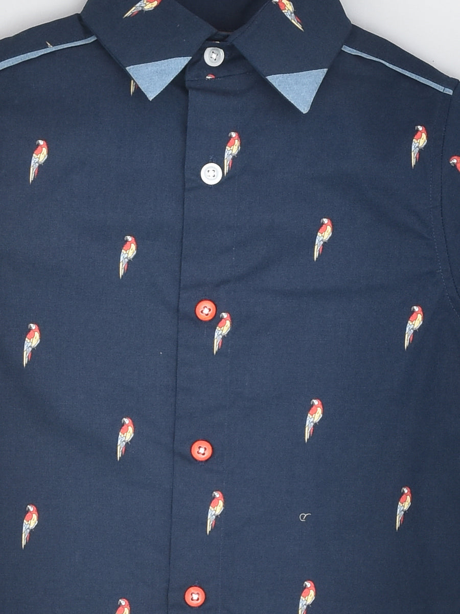 Parrot Print Shirt