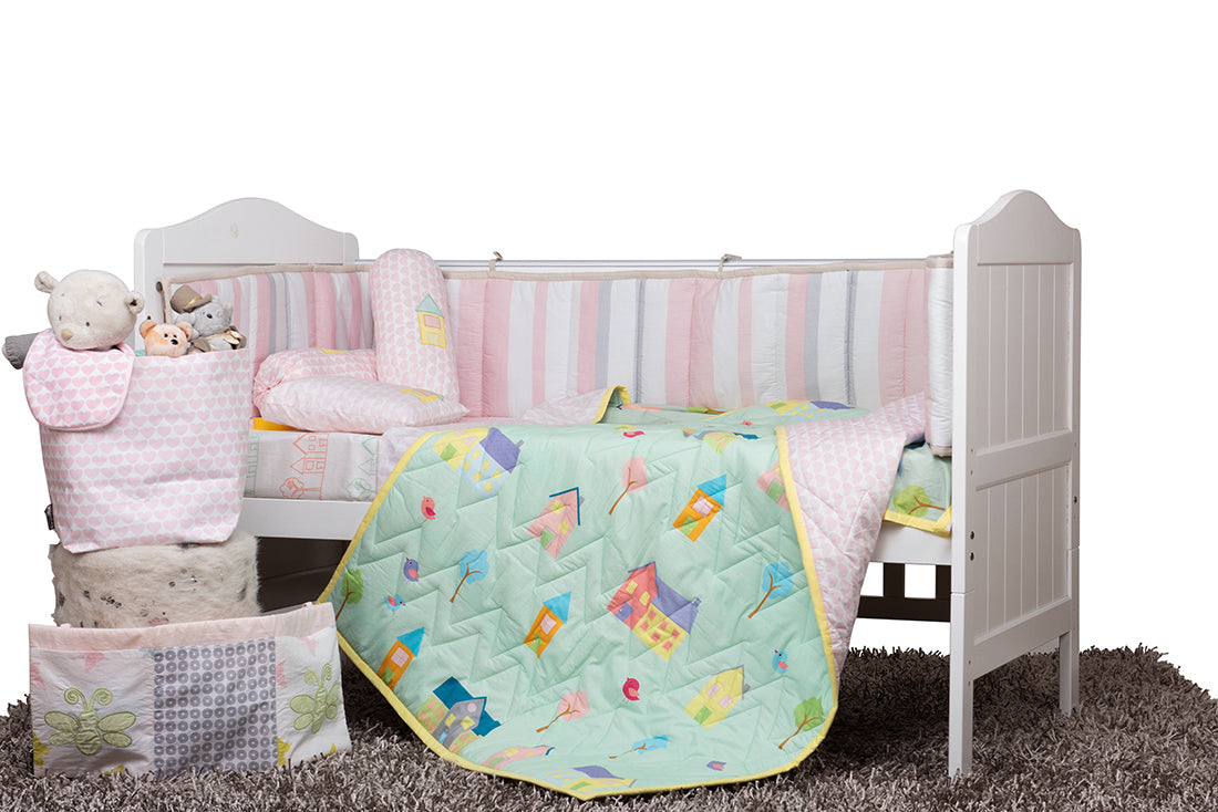 Home Sweet Home Cot Bedding Set
