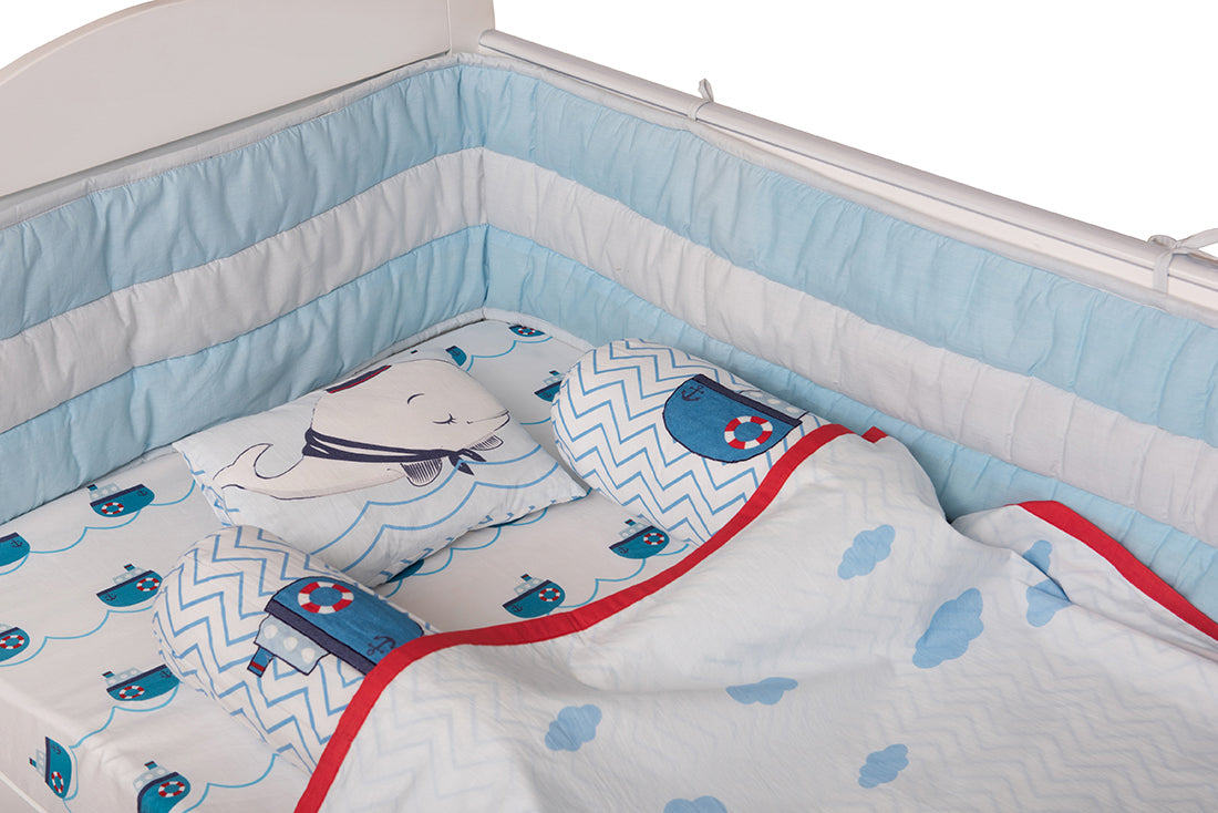 Captain Adorable Cot Bedding Set