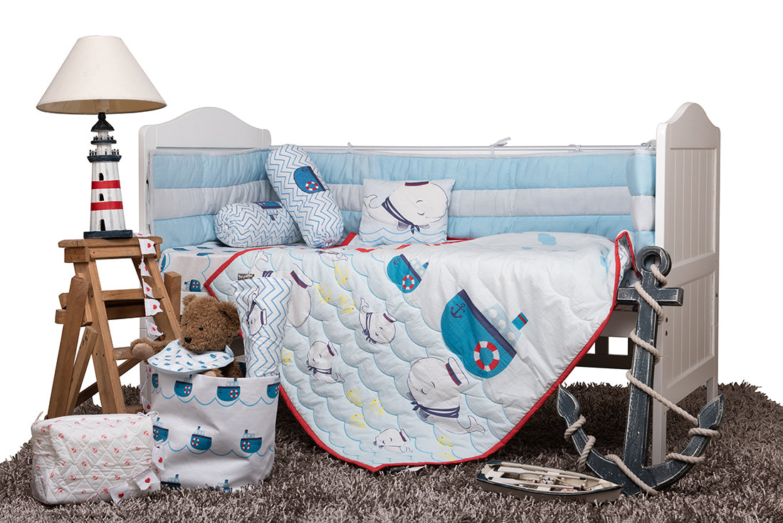 Captain Adorable Cot Bedding Set